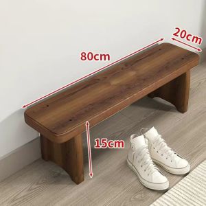 ZHENTAIYUAN | Solid Wood Entryway Shoe Bench Stool