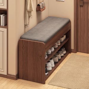 ZHUOHE | Multifunctional Shoe Changing Bench Entryway Storage Narrow Space