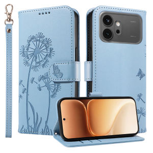 Leather Wallet Flip Case for Honor Magic 8 7 6 X5C X6D X6C X70 X8D X9C X9D 600 Pro Lite | Dandelion Embossed Design Card Holder