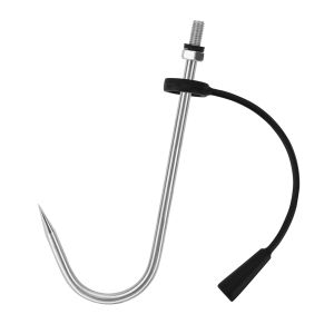 SANLIKE Stainless Steel Fishing Spear Hook With Protective Sleeve Sharp Barbed Design For Seawater And Fresh Water Fishing Tool