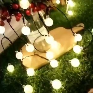 50LED Solar String Lights Bubbles Crystal Ball Light Outdoor Garden Solar Waterproof Fairy Lights Home Christmas Party Decor