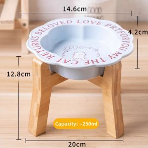 7o | Pet Feeding Bowl for Cats and Small Dogs High Pedestal Neck Protection and Tip-Resistant