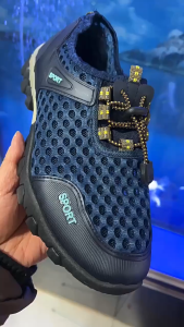 SERENE รองเท้าเดินป่ากลางแจ้ง รองเท้ากีฬาตาข่ายระบายอากาศสำหรับผู้ชาย รองเท้าชายหาดแบบลำลองแฟชั่น