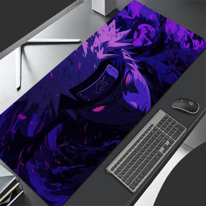 Bandai | Popular Anime Mouse Pad Naruto Gamer PC Computer HD Print Desk mat Keyboard Gaming Edge White Accessories Rubber Mousepad Carpet