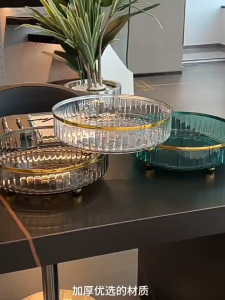 360° Rotating Tray Lazy Spice Rack Make Up Storage Desktop Kitchen Turntable Storage Organizer 旋转调料架