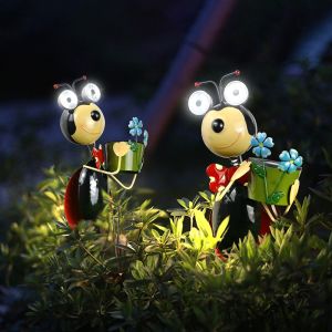 JeeYee Outdoor Animal Solar Lamp Garden Solar LED Pathway Decor Lights Solar Powered Figurine Light Solar Garden Stake Lights for Backyard Lawn Outdoor Porch Ornaments