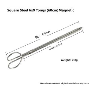 Long Fire Tong For Charcoal BBQ Outdoor Grilling Home Use