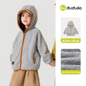 DUDUJIA | Áo Khoác Nỉ Có Mũ Cho Trẻ Em
