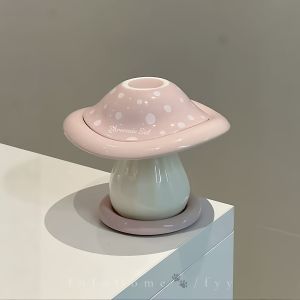 Bộ Đồ Ăn Bằng Gốm Sứ Màu Hồng Hình Nấm Bộ Đồ Ăn Một Người Bộ Đồ Ăn Đa Năng Trang Trí Bàn Ăn Bộ Đồ Ăn Bằng Gốm Sứ