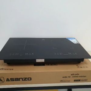Bếp Đôi Điện Từ Hồng Ngoại Asanzo IS-2TH Công Suất 4400W Tích Hợp 1 Vùng Bếp Điện Từ + 1 Vùng Hồng Ngoại Chế Độ Inverter và Nấu Nhanh Booster