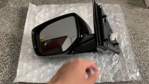 Black Door Passenger Side Rear View Mirror Cover Trim Cap Side Rearview Mirror Cover For Honda Accord 2008-2012