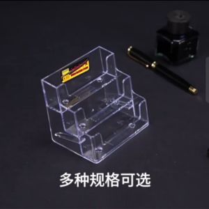 8 Slot Stand Kartu Nama Akrilik / Acrylic Name Card Holder L Price Tag Harga