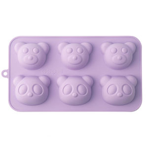 Food Grade Silicone Bear Mold 6 Cavity Non-Stick Baking Molds for Cake Muffin Food Ice Cube Chocolate Reusable Kitchen Gadget