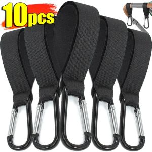 5/10 chiếc kẹp khóa móc Xe đẩy đa năng dụng cụ cắm trại ngoài trời giá lưu trữ Xe đẩy móc leo núi Hợp kim nhôm tự dính