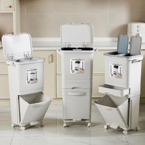 LIWAN | New Home Kitchen Garbage Bin For Sorting With Lid