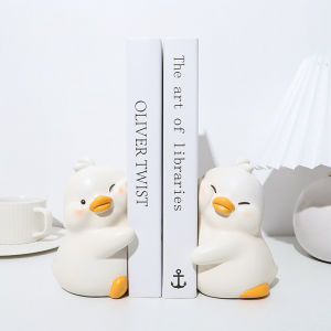 Creative Office Desk Bookends File Rack Book Rest Decorative Artifacts Small Duck Adhesive Bookends Lin Ye Jun Brand