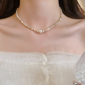 New Chinese Style Retro Pearl Necklace Womens Model 2024 New Hot Item Clavicle Chain Elegant Neck Chain Summer Bead Accessories