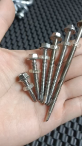 (300g) Vít Bắn Tôn Tự Khoan Inox 410 (Ø 5mm) - Đầu Lục Giác Dài 2 3 4 5 7 10 cm
