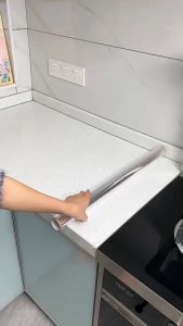 AVI Clear Oil Proof Wall Protector Sticker Kitchen Transparent Backsplash Anti Minyak Wallpaper Cover Pelindung Dinding