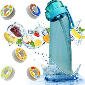 Air Flavored Water Bottle Scent Up Water Cup Sports Water Bottle For Outdoor Fitness Fashion Water Cup With Straw Flavor Pods