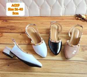 NEW ARRIVAL ABBUSHOES AG 19 bapau mules santuna 3cm
