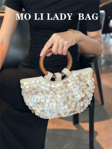Natural Shell Handbag Handmade Womens Handbag Personality Trendy Bag Spring Summer New Arrival High-End Feel Small Niche Bag