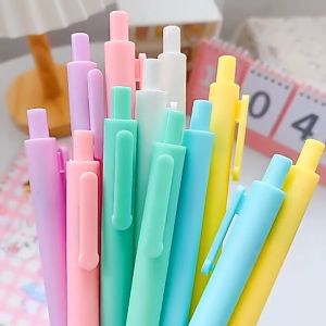 Pulpen Mekanik Macaron Polos Warna Pastel dengan Desain Minimalis Tinta Hitam ATKO11 - LM