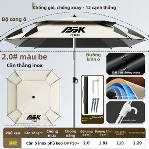 BATUKE | Ô Dù Câu Cá Chống Tia UV Che Nắng 
