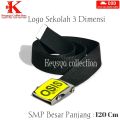 sabuk anak sekolah SD SMP SMA gambar 3D. 