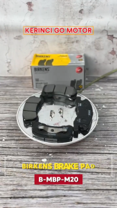 Birkens MBP-M20 Kampas Rem Depan Brake Pad Agya Ayla Manual 13-17 Mirage 12-18