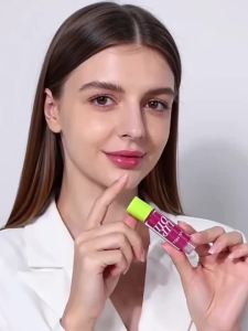 6 Colors Lip Gloss Waterproof Long-term Moisturizing Non-stick Cup Non-fading Liquid Green Packaging Lip Gloss Cosmetics Makeup