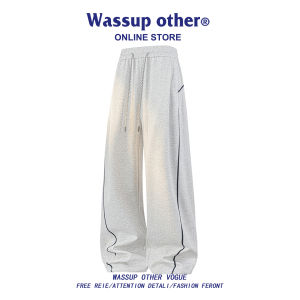 Summer New Trendy American Casual Loose Breathable High-end Pants