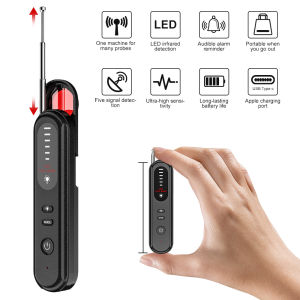 Brifit Hidden-Camera-Detectors Anti-Spy Camera Detector Bug Detector GPS Tracker RF Signal Scanner Listening Devices Finder Wireless Rechargeable for Travel Car Bathroom Office Hotel