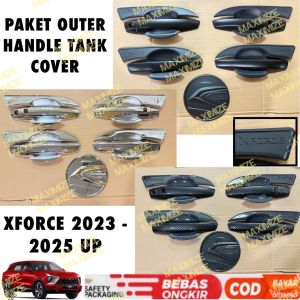 Paket Outer Handle Tank Cover Xforce X-Force 2023 2024 2025 Hitam Chrome Carbon Premium