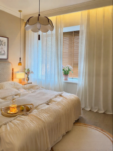 JINCHAN | Automatic Custom Sheer Curtains Light-filtering Privacy Luxurious Smart