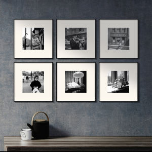 YASISHA | Black and White Modern Minimalist Wall Art for Dining Room Photography Artwork