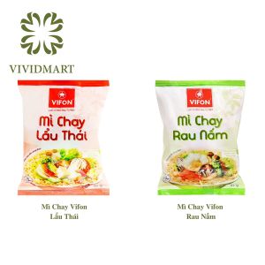 [GÓI LẺ] - VIFON - Mì Vifon chay 2 vị: Rau Nấm Lẩu Thái (65g/gói) - Mì chay ăn liền Vifon Mì Vifon healthy Mì gói chay