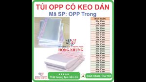 [05 kg] Túi OPP có keo dán loại trong suốt - Chất liệu nilon dai bóng đẹp chắc chắn cho bạn an tâm đóng hàng