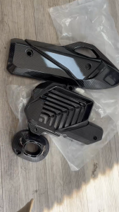 Carbon Fiber RADIATOR COVER + MUFFLER COVER + MUFFLER TIP COVER Fit Honda ADV 160 Click 160 PCX 160 From Thailand