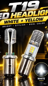 SUZUKI Lets 110 Premium T19 LED Headlight for Motorcycle Dual Color White & Yellow High Quality