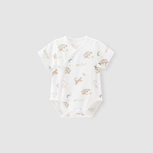 GURCOOC | Bodysuit Bé Hè Tay Ngắn Cotton