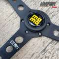 พวงมาลัยMOMO Prototipo หนังแท้ พวงมาลัยแต่ง MOMO steering wheel ขนาด 13.5“ นิ้ว ยก 1.5“ ก้านสีดำ. 