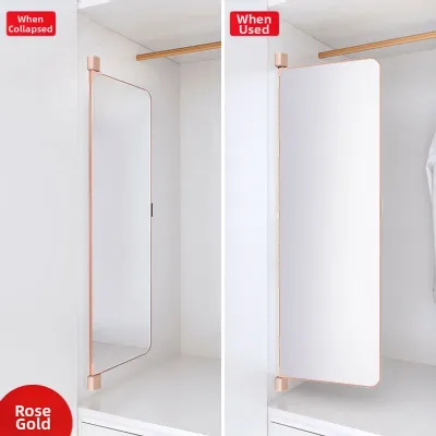 Rotatable Extensible Folding Mirror for Closets