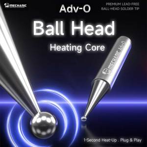 MECHANIC Ball Head Heating Core Adv-O Solder Tip 1S Fast Heating Pure Copper Core Soldering Station Welding Handle Tip Tool