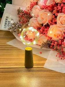 2/5/10PC 2M20LED DIY Wine Bottle Lights Battery Powered Copper Wire LED String Lights for Home Bar Wedding Party Bedroom Decor