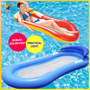 🚚ส่งจากกรุงเทพ🚚Inflatable Float แถวพับสระว่ายน้ำฤดูร้อนปาร์ตี้ชายหาดน้ำลอยเตียงผ้าม่าน