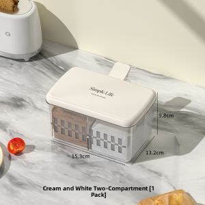 Thickened Sealed Kitchen Seasoning Box Home Use Seasoning Bottle Spoon Jar Combination Set Integrated Multi-grid Seasoning Box