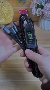 KABEL CHARGER USB 3IN1 100WATT / KABEL CASAN HP CEPAT PENUH / PENGISIAN CEPAT 6A