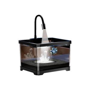 KUOTING | Creative Decorative Mini Aquarium with LED Light for Fish Observation