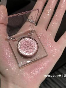 Phấn Mắt Màu Hồng Siêu Lấp Lánh Shiny Highlight Flashing Single Color Potato Clay Eyeshadow Của Muaqino Cho Mọi Loại Da